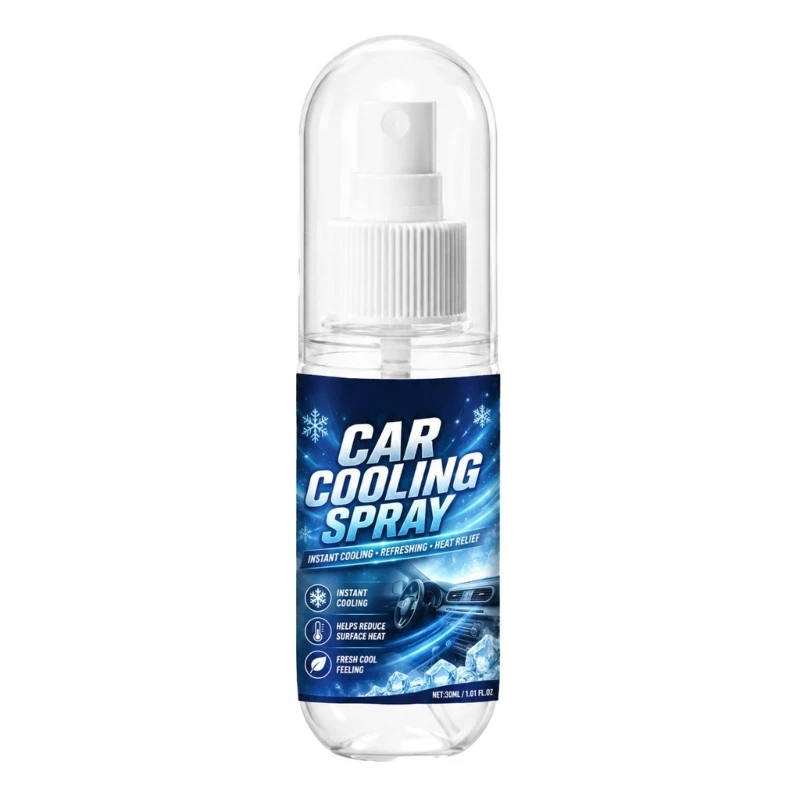 Vehicle Cabin Bottle with Pump Format for Warm Interior Use Before Driving, Parking Return, and Daily Summer Routines