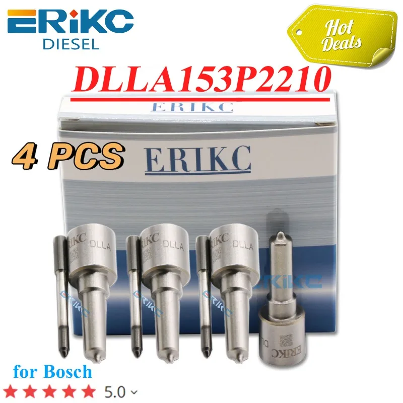 

4PC DLLA153P2210 Injector Nozzle 0433172210 Dlla153p2210 Diesel Pump Spray for Bosch 0445120261 0445B29029 WEICHAI 610800080073
