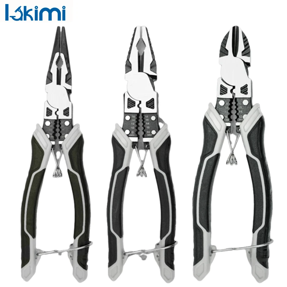 

Universal Diagonal Pliers Multifunctional Wire Cutters - Durable Tools with Professional Anti-Slip Electrician Repairs LA-AA32