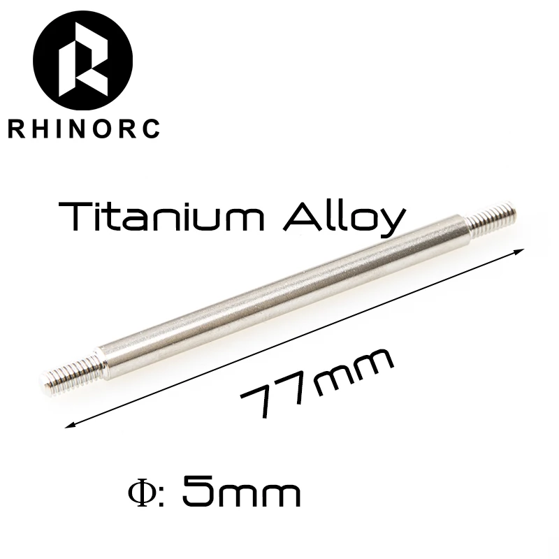 Osie Capra Axial Rhino CNC Górne ogniwo i mocowania serwomechanizmów z ogniwem ze stopu tytanu 5,0 mm