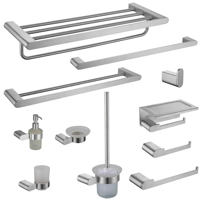 

Oval Bathroom Accessories Wall Mounted Towel Rack Paper Holder Toilet Brush Holder Soap Dish Coat Hooks Hanger Kitchen Hardware