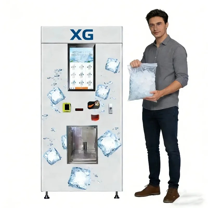 Self Service SDK LED Display Cloud Integration Multiple Payment Options Remote Monitoring Business Auto Ice Vending Machine