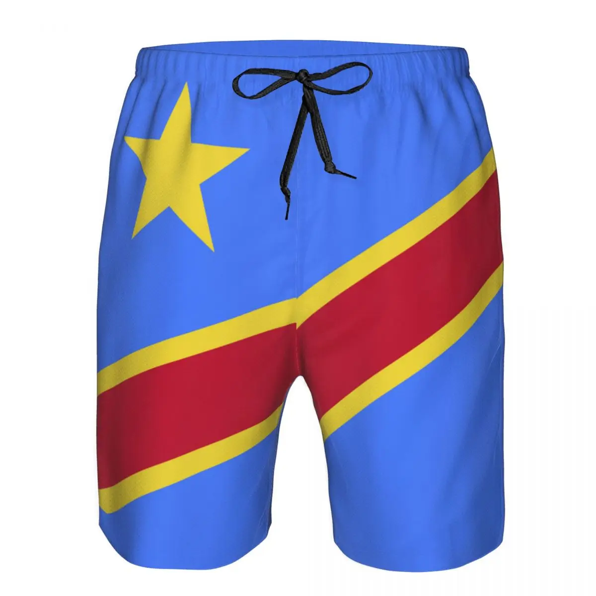 

Men's Swim Shorts Summer Swimming Trunks Beach Surf Board Male Clothing Pants Congo Democratic Republic Flag