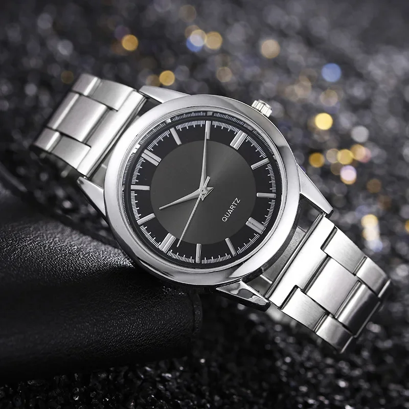 

Classic Simple Men's Business Quartz Watch Stainless Steel Round Dial Casual Classic Simple Men's Business Quartz WatchStainles