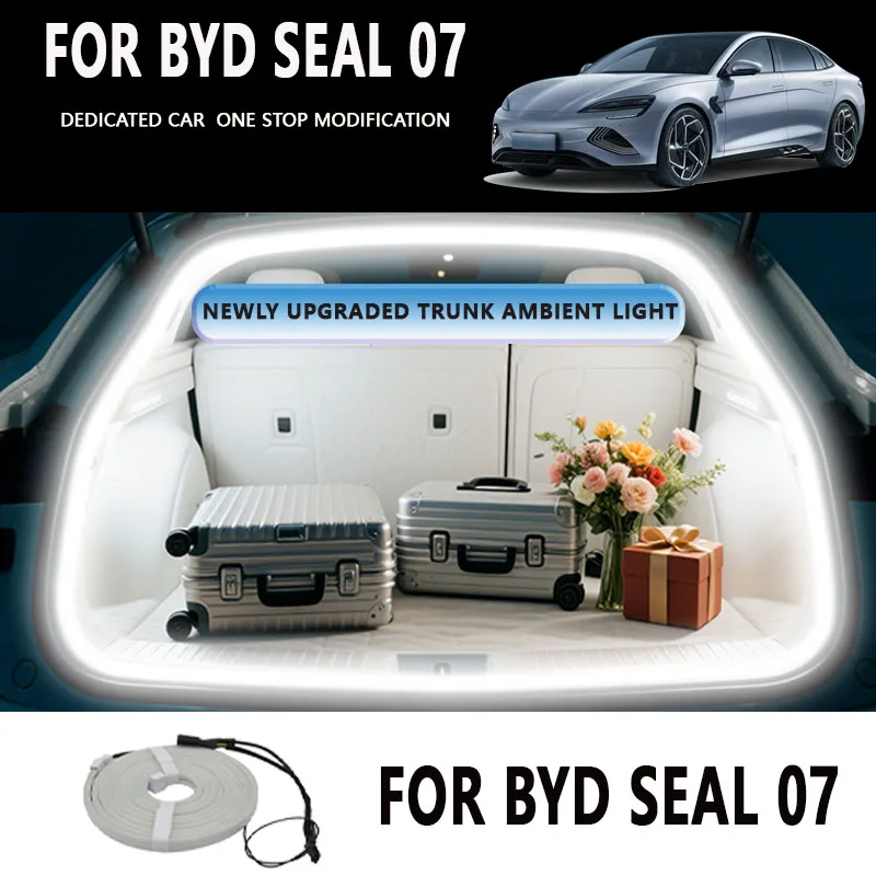 

FOR BYD SEAL 07 Rear Trunk LED Light Bar Strips Trunk Interior Decorative Lamp Strip Luggage Atmosphere Light
