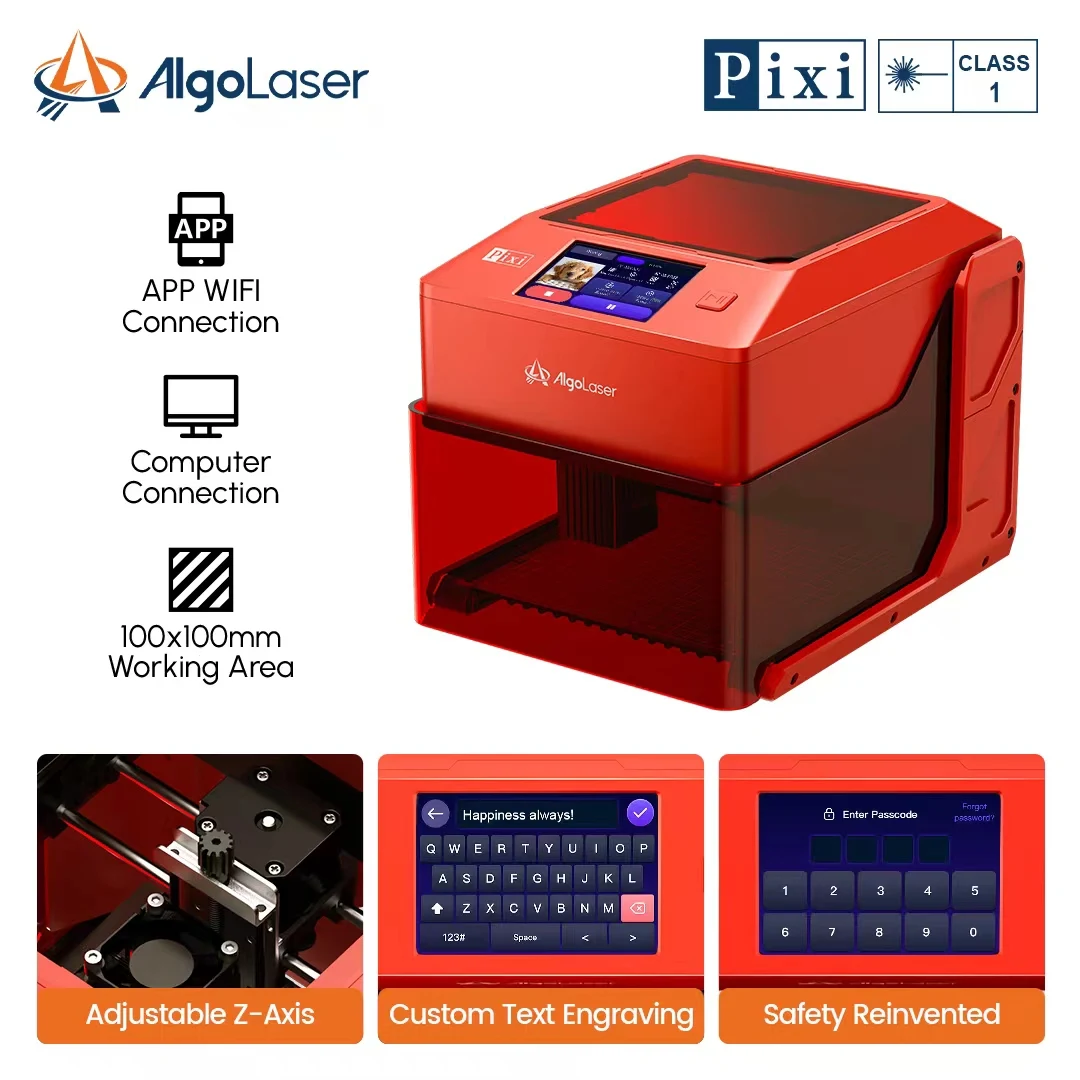 

AlgoLaser Handheld Laser Engraver 3W/5W/10W Laser Engraver Machine- Enclosed Visual Portable Mini Laser Cutter For Wood, Leather