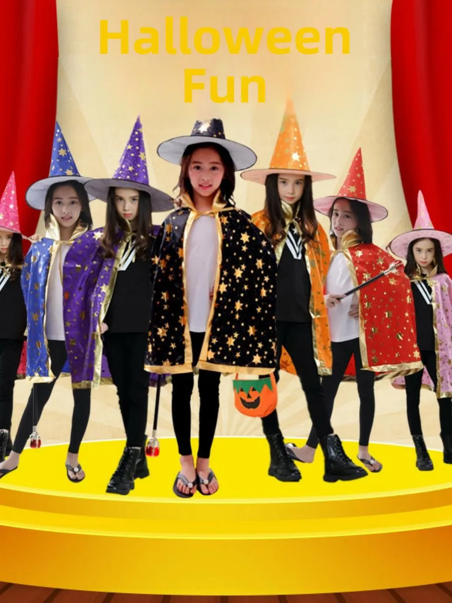 

Новый Хэллоуин Косплей Аниме Костюм Ведьмы Детское Представление Par Dance ow Одежда Хлопковый Материал Сценическое Представление