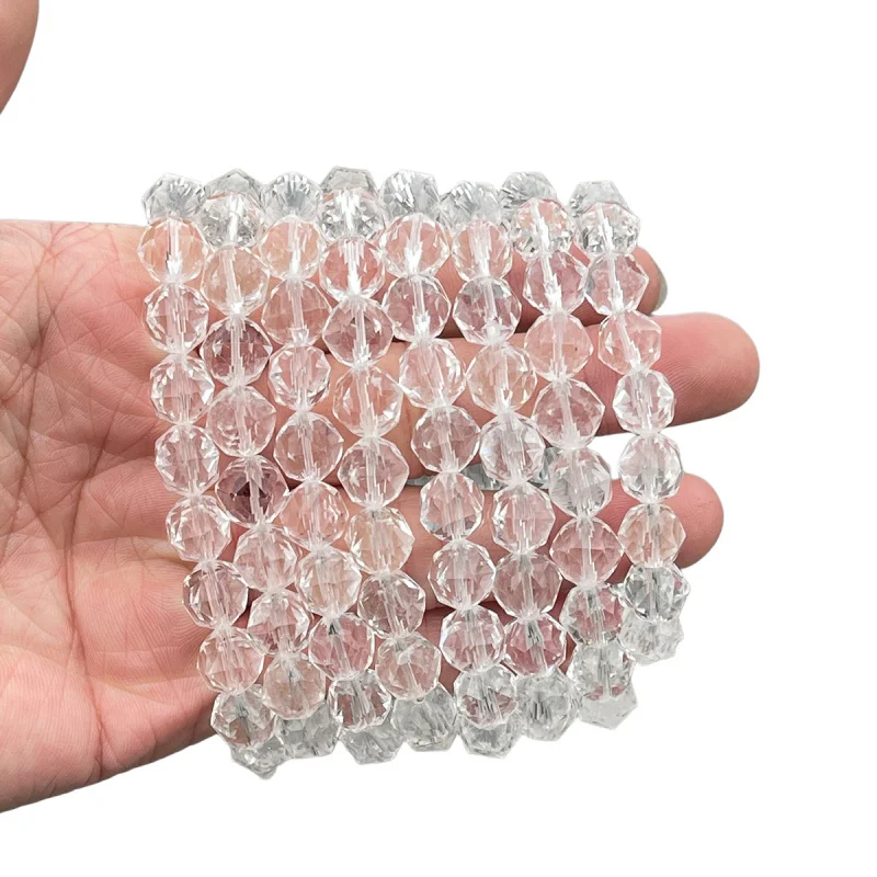 

Shinzue Jewelry Faceted White Single Circle Bracelet Women, Natural Style, Elegant and Cool Feel,