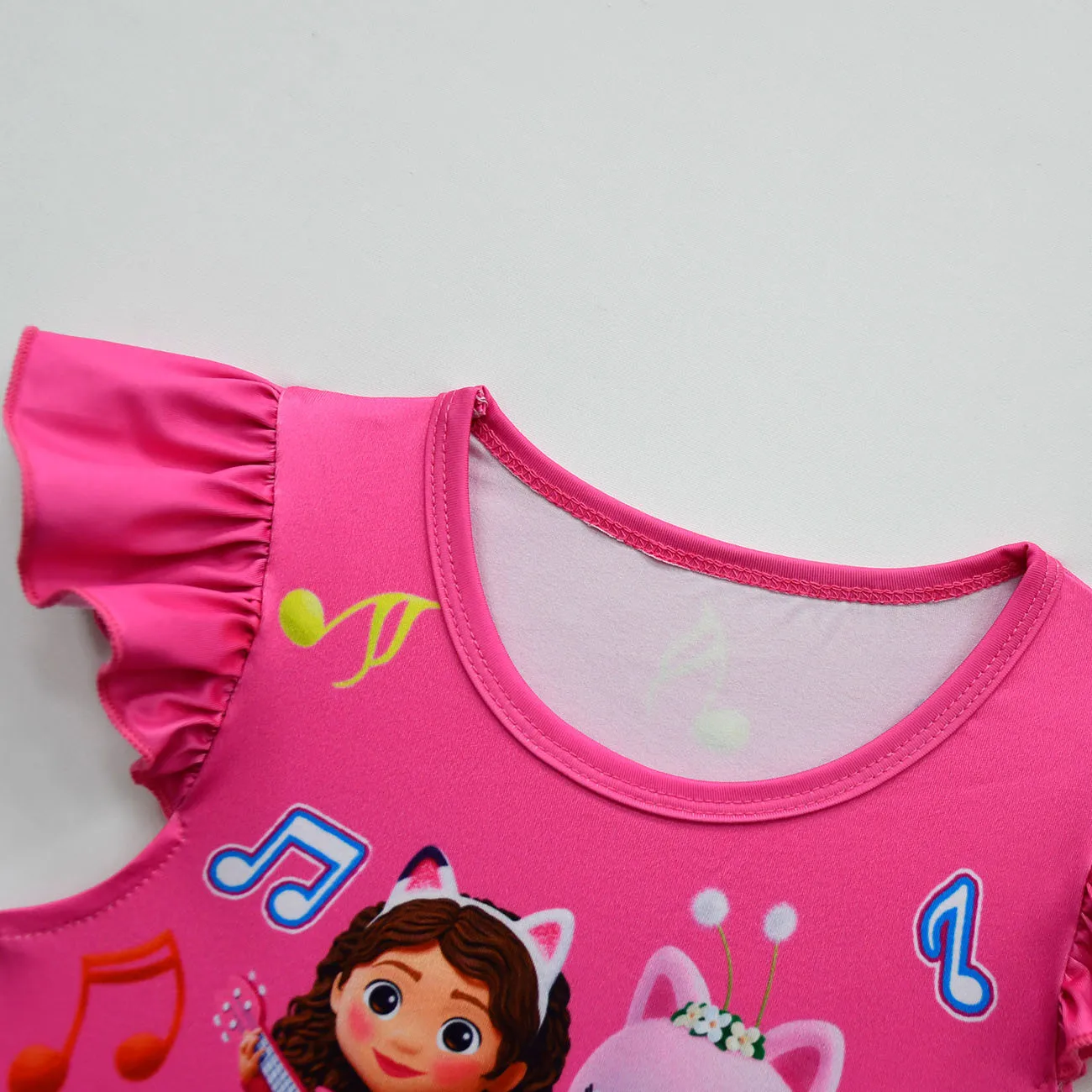 Kids Clothes Gabby Cats Short Sleeve Dress with Hat & Bag Toddler Girls Gabbys Dollhouse Party Dress Baby Girls Dress Vestidos