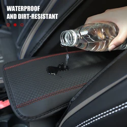 PU Leather Car Armrest Mat Center Console Protection Cushion Auto Armrests Storage Box Cover Pad Car Interior Accessories