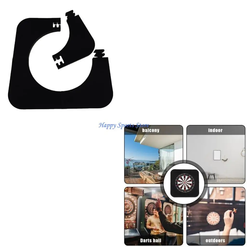 

J7JF Square Dartboards окружают защитные настенные защитники Sureck Rings Съемные средства защиты стен.