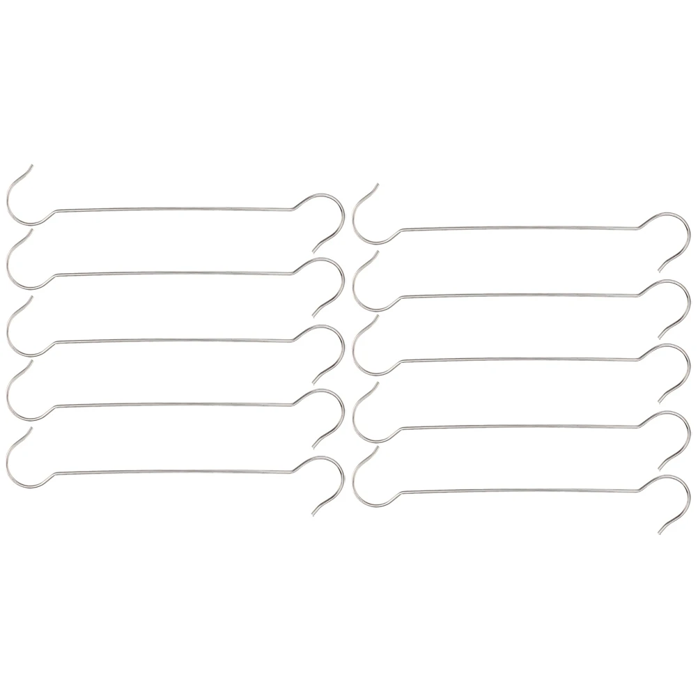 

10pcs Garden Compact Stainless Steel Plant Hangers Outdoor Durable Bird Feeder Tree Branch Lantern Hooks Heavy Duty