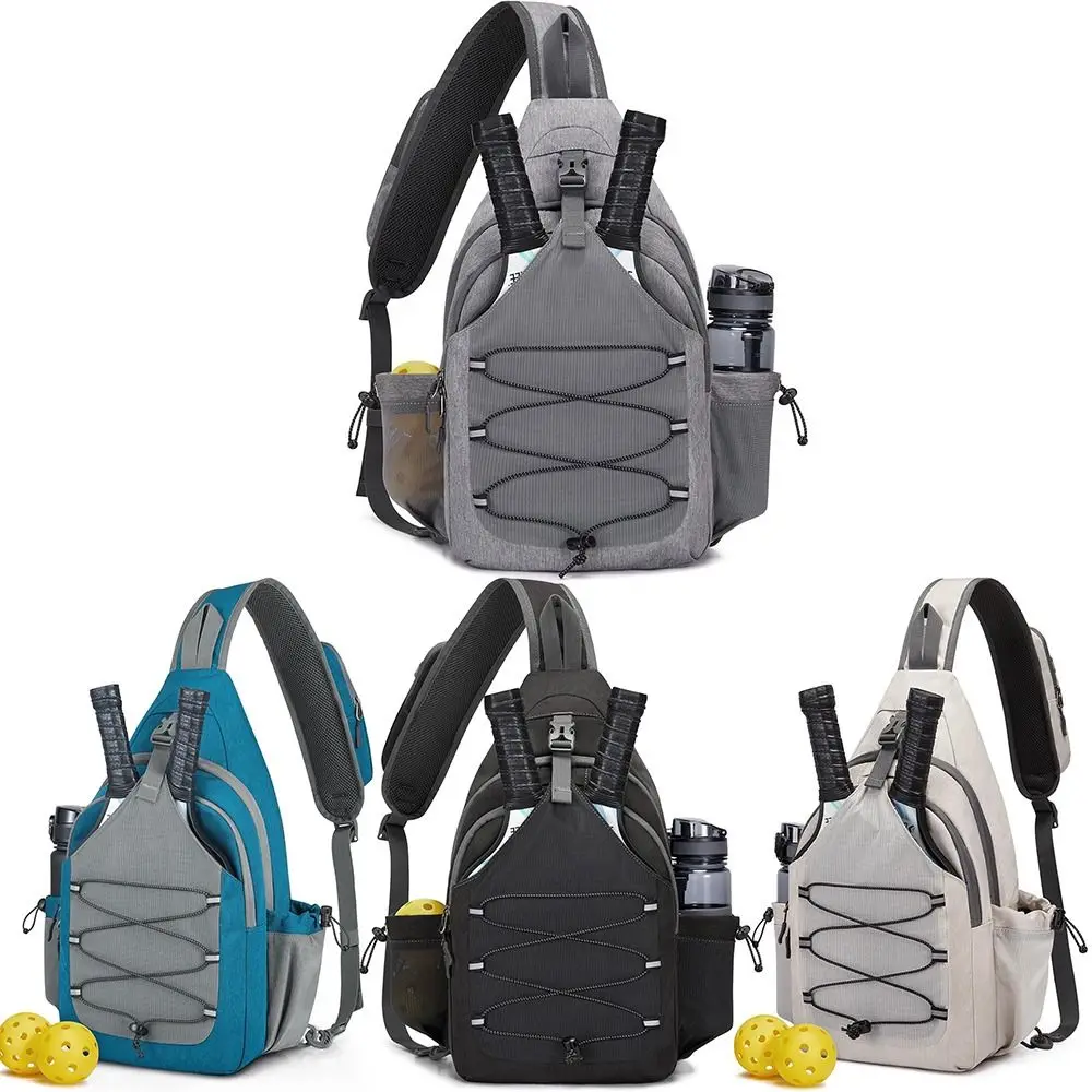 Large Capacity Pickleball Rackets Backpack Adjustable Lightweight Pickleball Paddle Bag Holds 2 Rackets Pickleball Bag