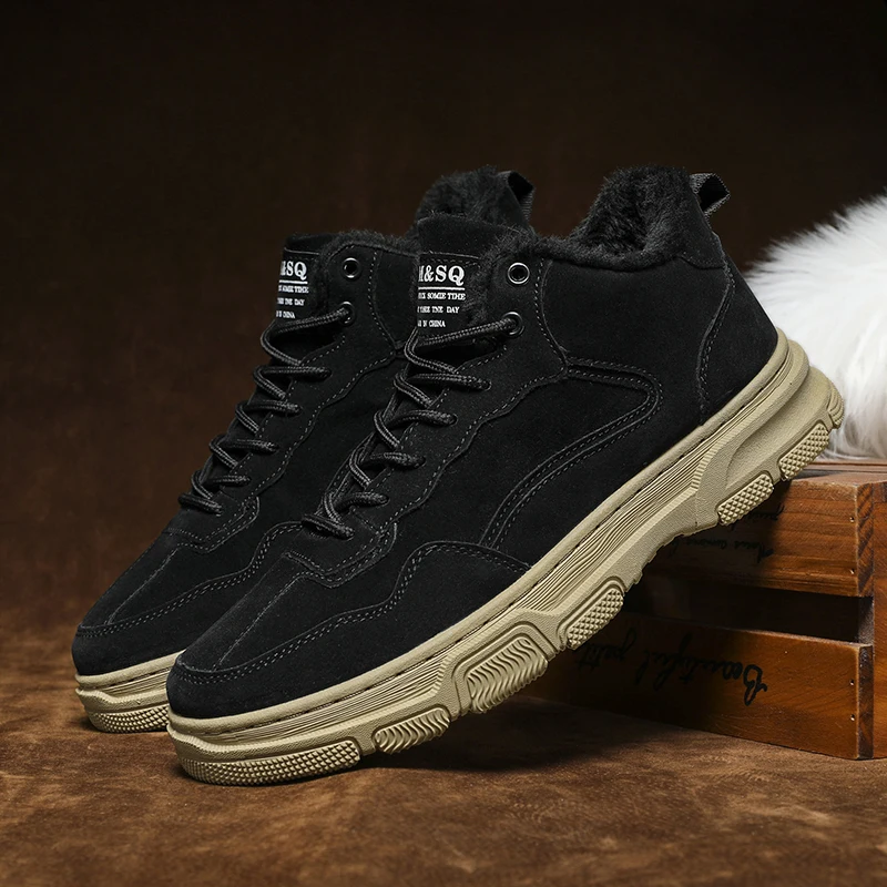 

Добавьте хлопковые ботильоны, мужская осенняя распродажа, мужская повседневная обувь, удобные мужские кроссовки, однотонная высокая обувь, сохраняющая тепло