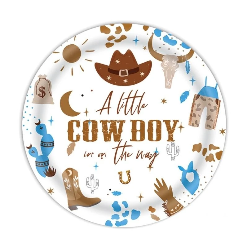 

Disposable Horse Party Tableware Set for Western Cowboy Themed Event Birthday