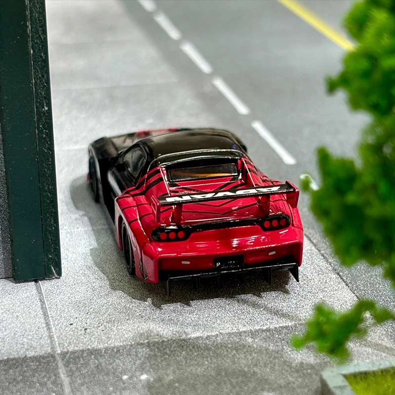 

MINIGT 983 1:64 LBWK Mazda RX-7 LB Super Silhouette Advan Литая под давлением диорама Модель автомобиля Игрушки