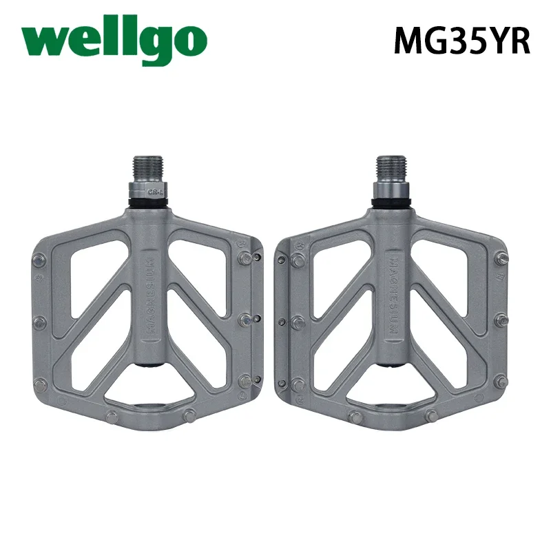 Wellgo MG35YR Magnesium Body Cr-Mo Spindle DU/Sealed Bearing 9/16