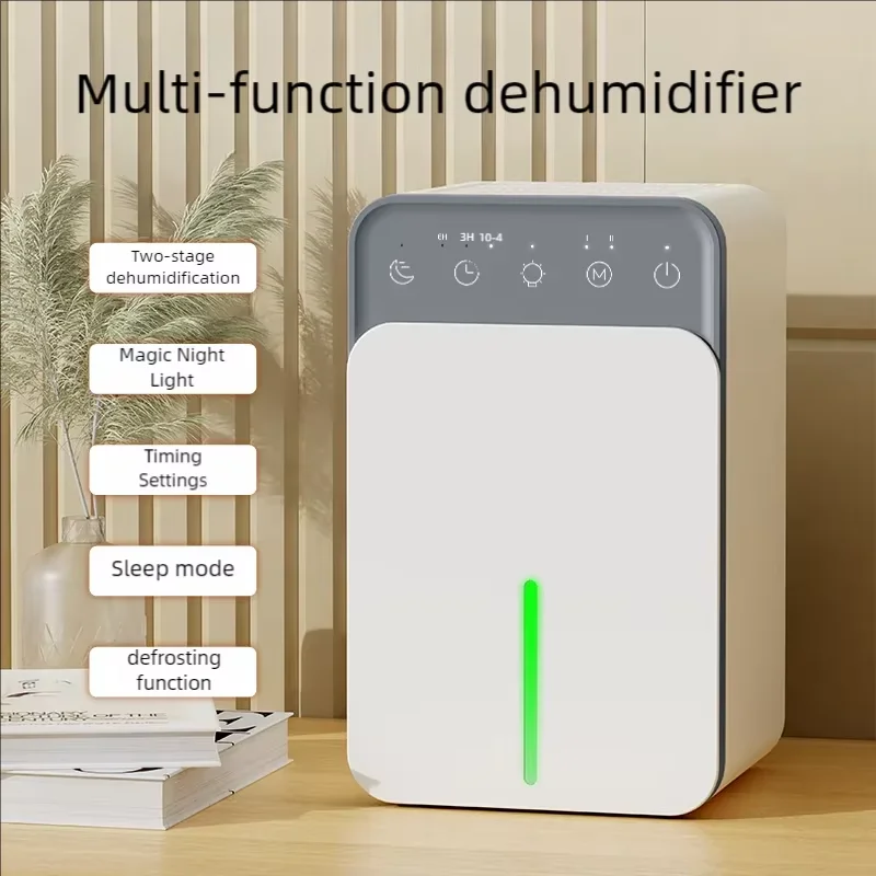 Deshumidificador de aire silencioso portátil, absorbente de humedad para el hogar, dormitorio, oficina, cocina, desodorante, secador de aire, enchufe europeo