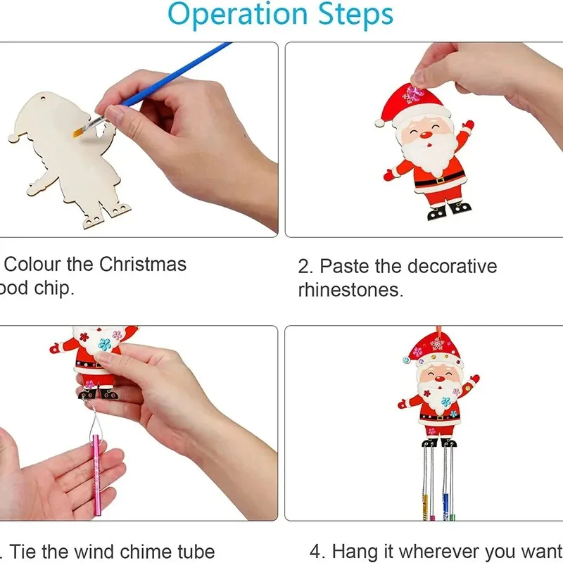 أطفال اصنعون مجموعة أدوات الفراشة اليدوية الخشبية ثلاثية الأبعاد للفنون والحرف اليدوية #2