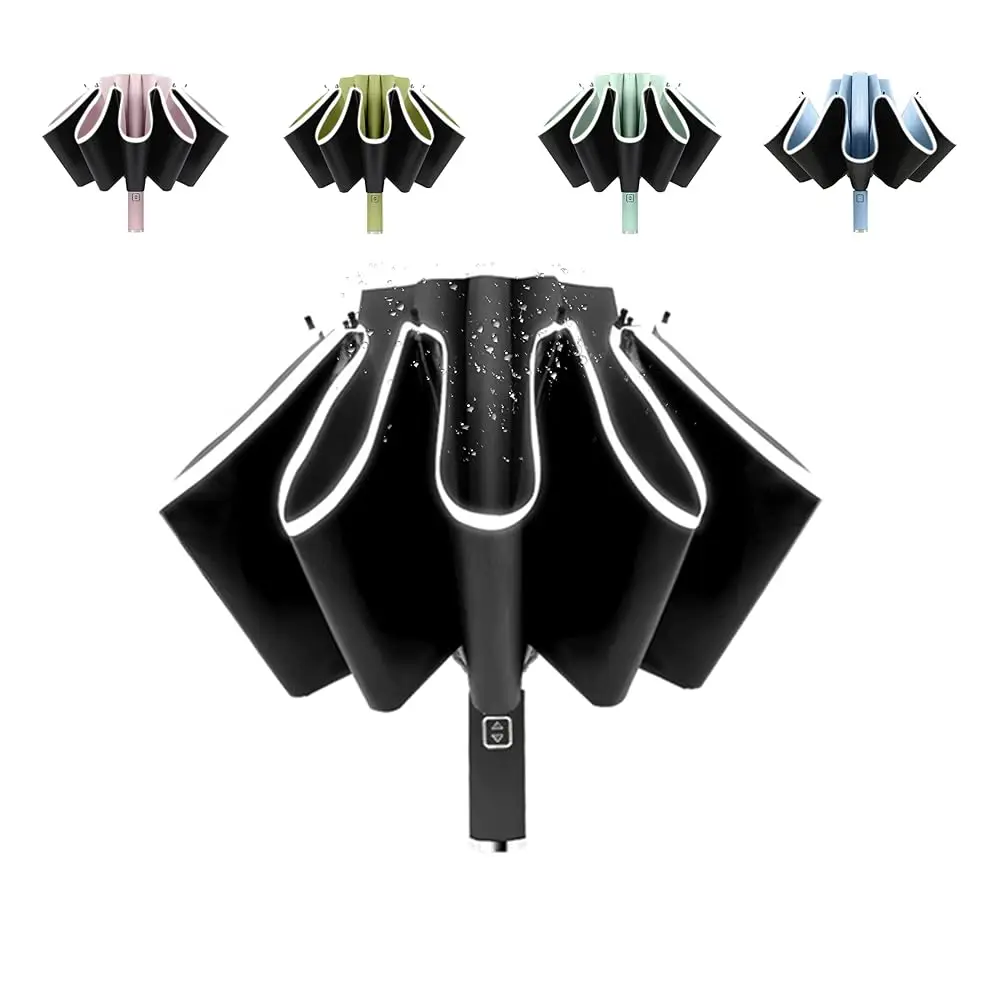 

Inverted UV Umbrella for Rain and Sun Medium Size UPF 50+ Rverse Compact Umbrella Auto Open Close