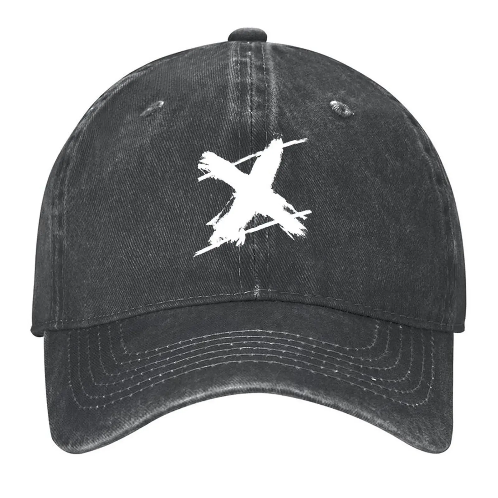 

FNB Minimal White Cross Design Baseball Cap Visor fishing hat dad hat fashionable Hats Man Women's