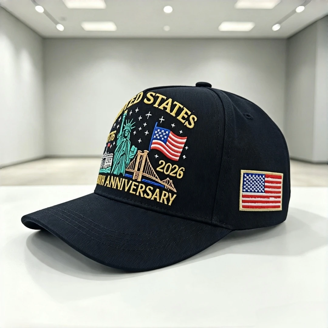 US 250th Anniversary Cap Adjustable Retro Washed Patriotic Baseball Cap US 250th Anniversary Tribute Hat for Men and Women