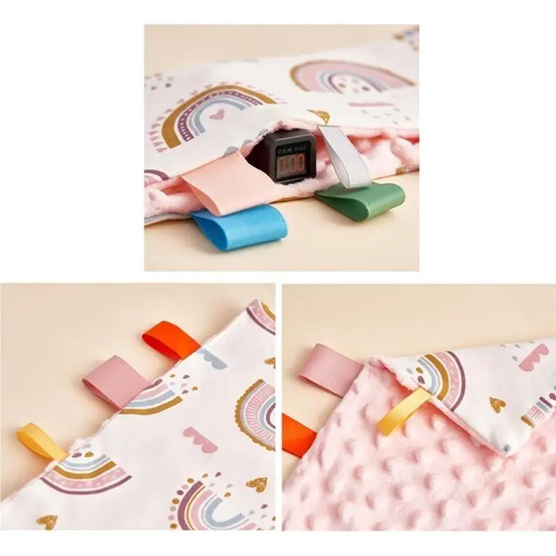 

652F Soft Portable Comforter for Babies Baby Cartoon Comforting Towel Soft & Portable Comforter for Newborns & Infants