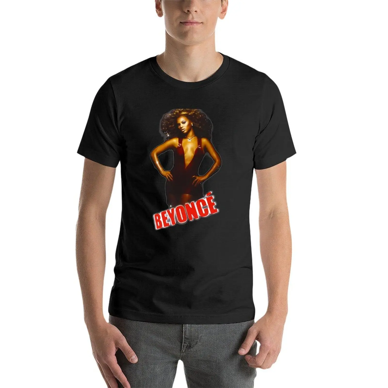 Beyoncé-Camiseta de manga corta para hombre, camisetas personalizadas para el sudor