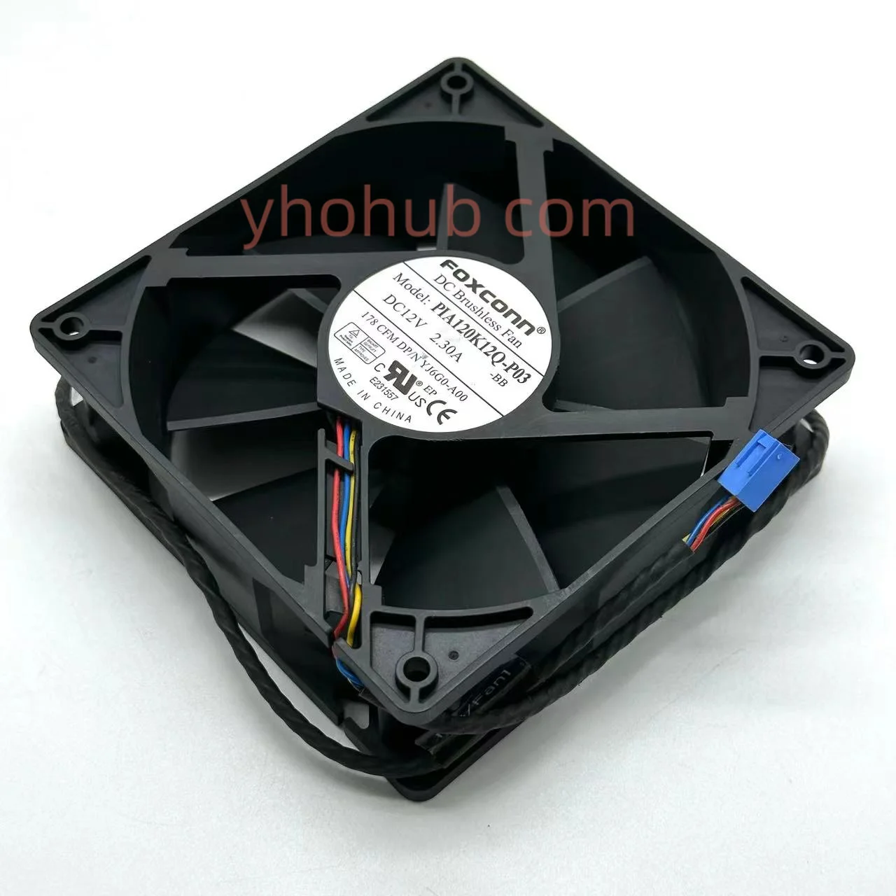 

Foxconn PIA120K12Q-P03 DC 12V 2.30A 120x120x38mm Server Cooling Fan