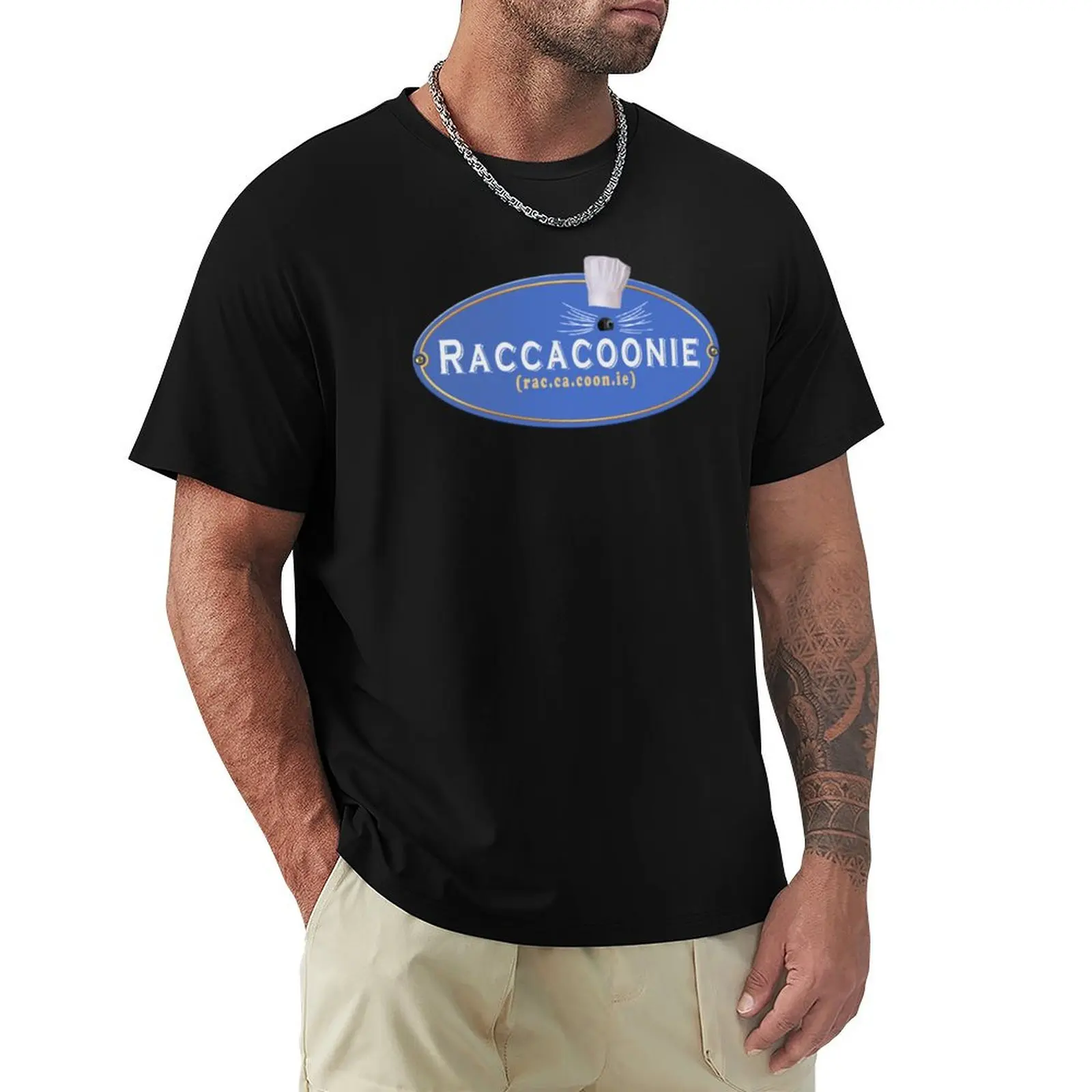 Raccacoonie T-Shirt oversizeds graphic t shirts animal prinfor boys anime stuff plain black t shirts men