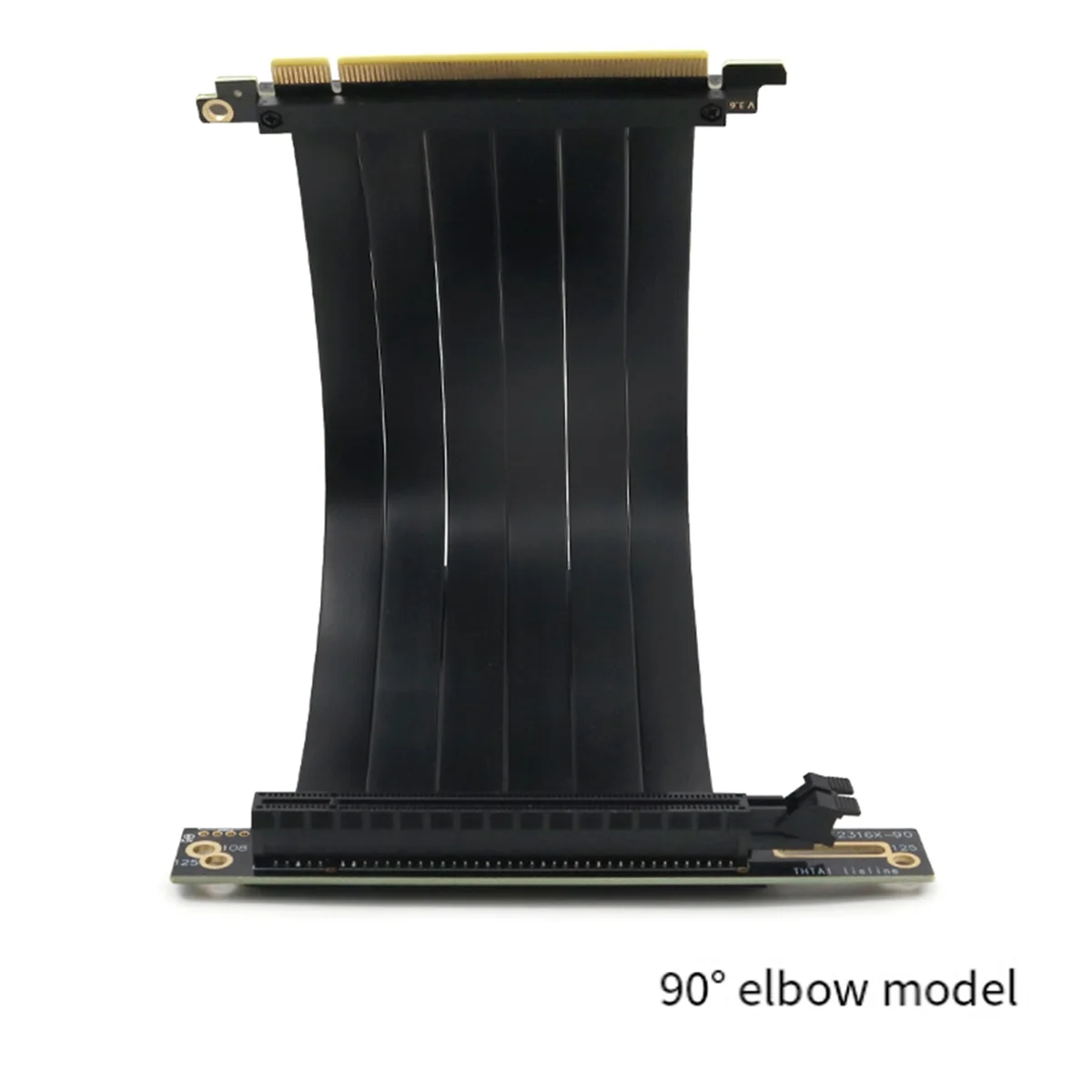 ABJG-PCI-E 3.0 16X 90 درجة PCI-E بطاقة الرسومات تمديد كابل محول بطاقة الشبكة، والاستقرار