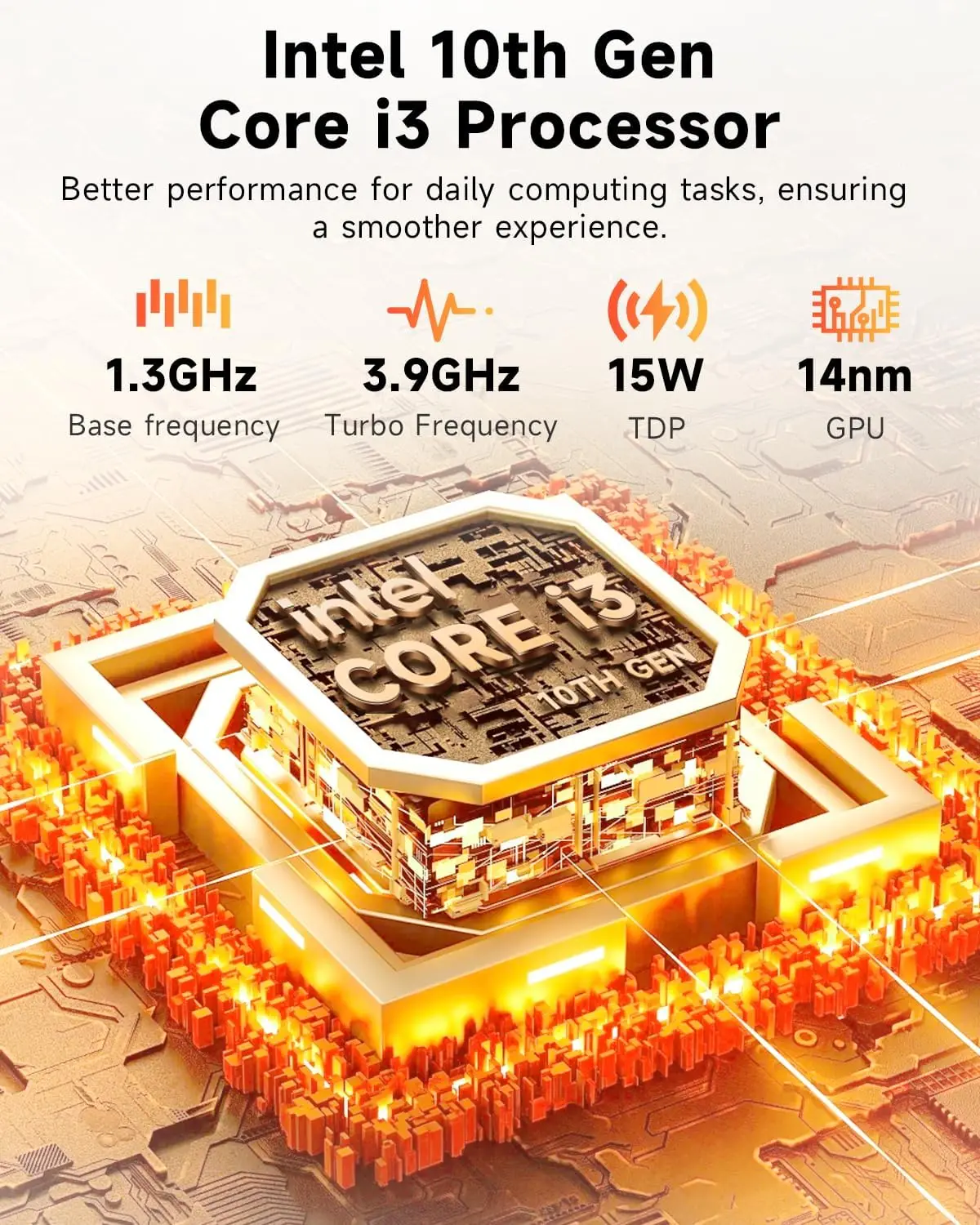 Tablettes CHUWI Hi10 X2 10,1'' Dual-Core Intel Core i3 (jusqu'à 3,9 GHz) 8 Go de RAM 256 Go de SSD Tablette PC Windows 4K Micro Windows11 WIFI6