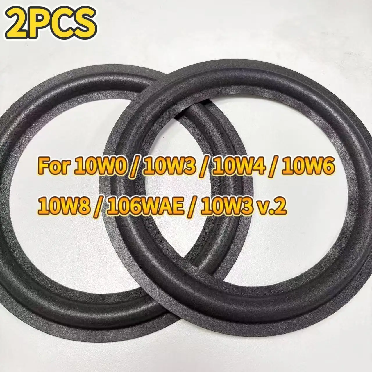 For JL Audio 10W0 10W3 10W4 10W6 10W8 106WAE 10W3 v.2 Speaker Foam Repair Folding Edge Ring （2PCS）