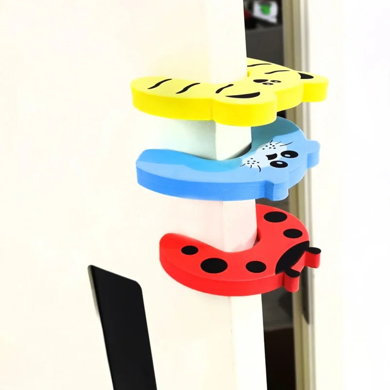 Cartoon Door Stoppers Child Safety Animal Door Stop Collision Protection Anti Pinch Guard Baby Kids Door Seam Protector