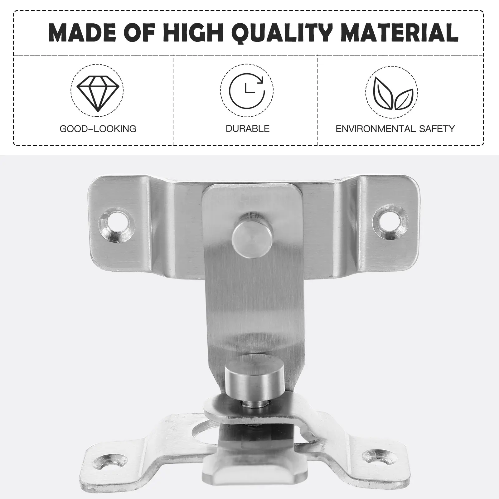 2 قطعة قفل بمزلاج من الفولاذ المقاوم للصدأ قفل مسمار الباب الثقيل للأماكن الداخلية والخارجية انزلاق باب الحظيرة نافذة الأمن