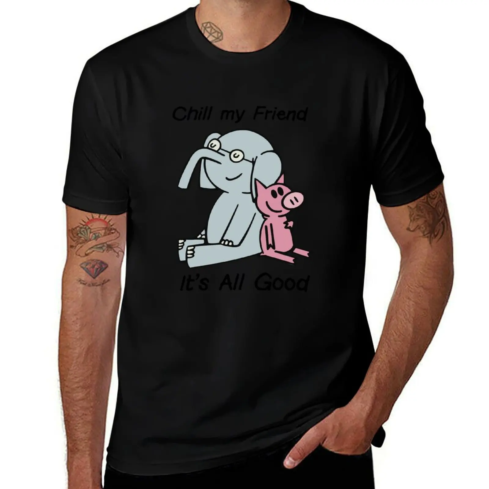 elephant and piggie 3 T-Shirt blanks designer shirts shirts graphic tees plain mens designer clothes