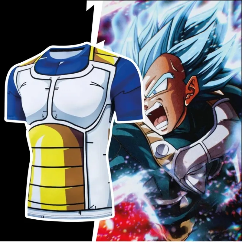 Camiseta de Verano 2026 con Estampado 3D de Dragon Ball Z, Diseño Retro de Vegeta Saiyan, Cosplay, Talla Grande, Unisex, Informal, para Hombres, Mujeres y Niños