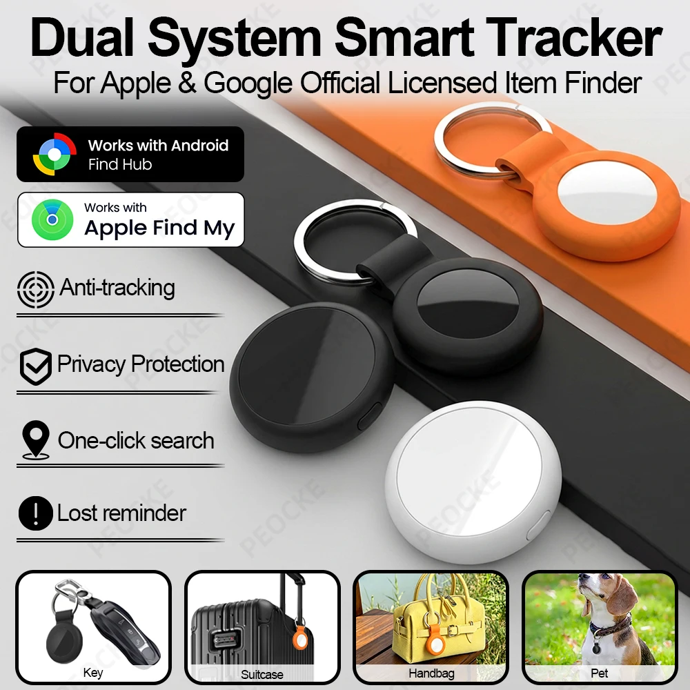 Mini Google Or IOS Find My Gps Tracker Bluetooth Smart Activity Tracker Wearable Device Android Smart Tag Locator Item Tracking