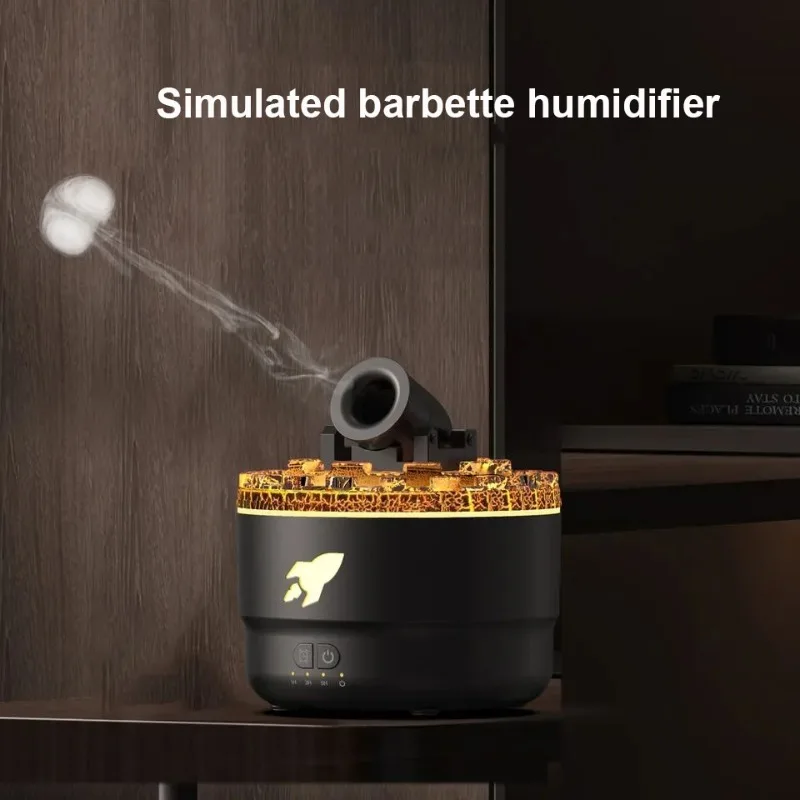 Simulated Barbette Humidifier Aromatherapy Atomizer Machine Compact Volcanic Crack Intelligent Small Household Spray for Bedroom