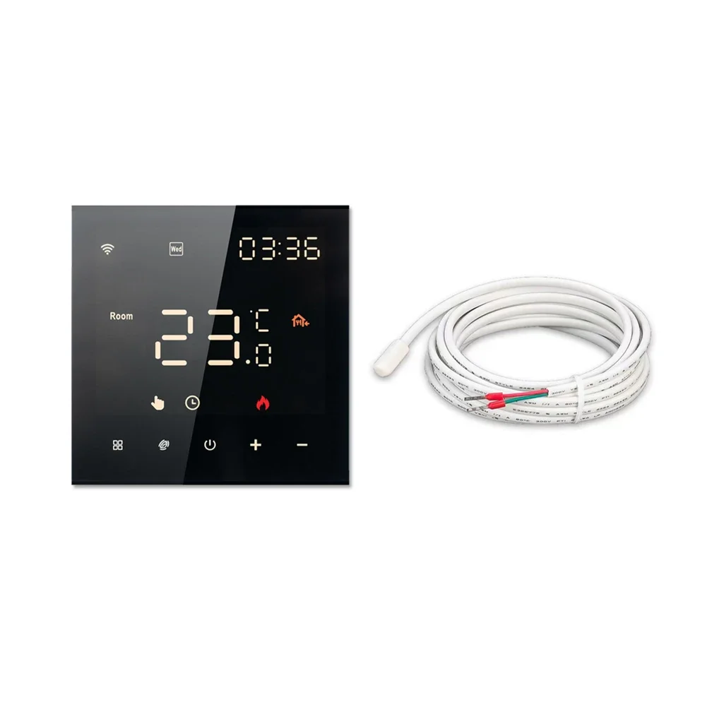 Smart Home Setup Smart Thermostat Touch Screen Smart Home 86*86*40mm Elegant Design Energy Saving Home Automation
