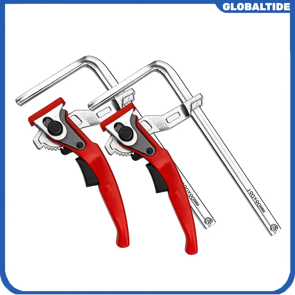 

2PC Alloy Steel Upgrade Quick Ratchet Track Saw Guide Rail Clamp MFT Clamp for MFT Table and Guide Rail System Woodworking Clamp