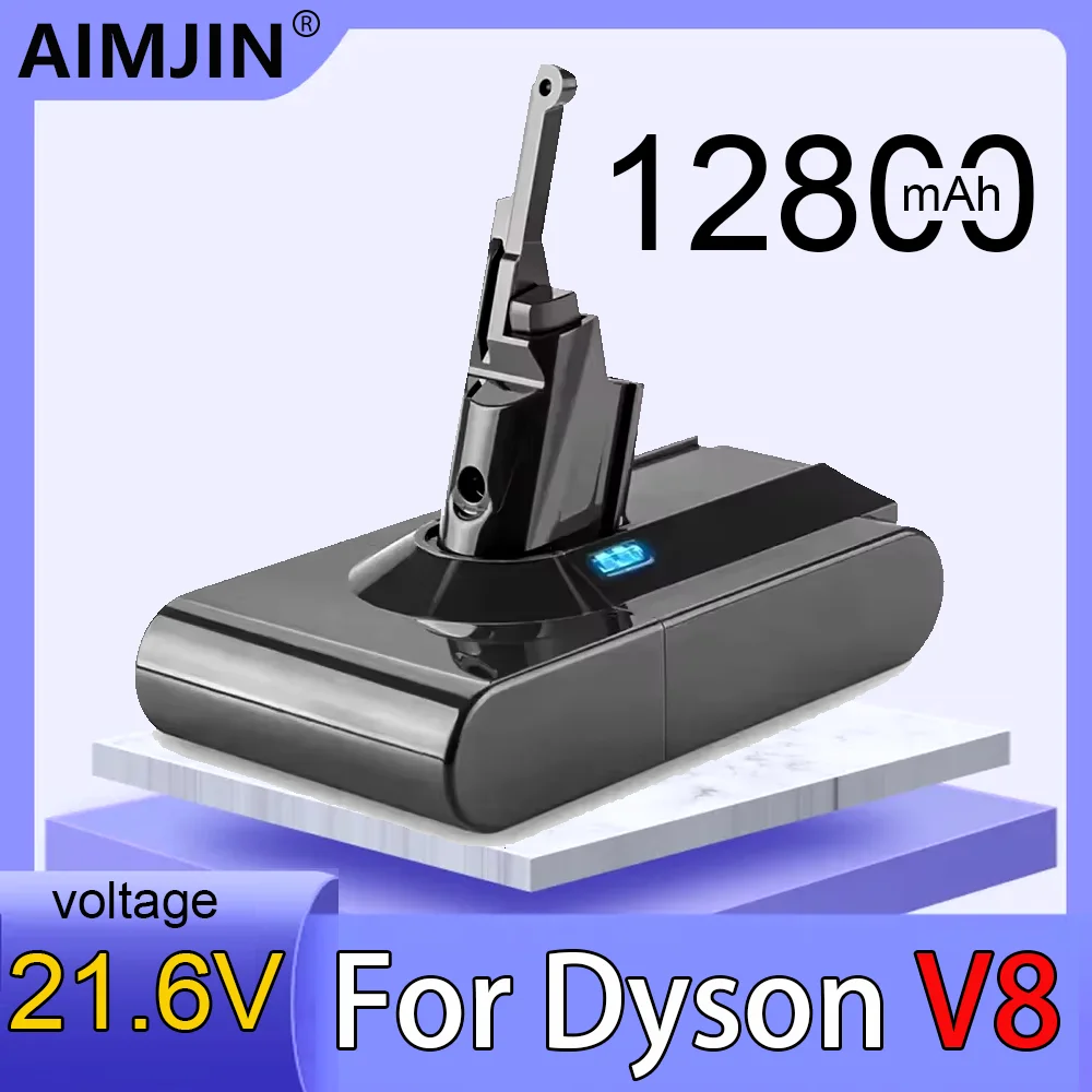 SV10 12800mAh 21.6V  Li-ion Battery For Dyson V8 Absolute V8 Animal SV10 Handheld Vacuum Cleaner series Rechargeable