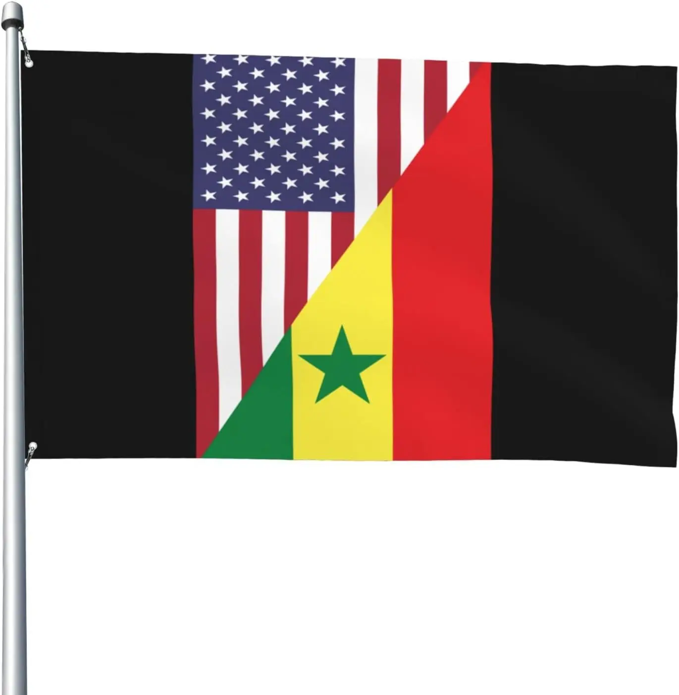 Flagnshow 100% Polyester Us Senegal Friendship Flag