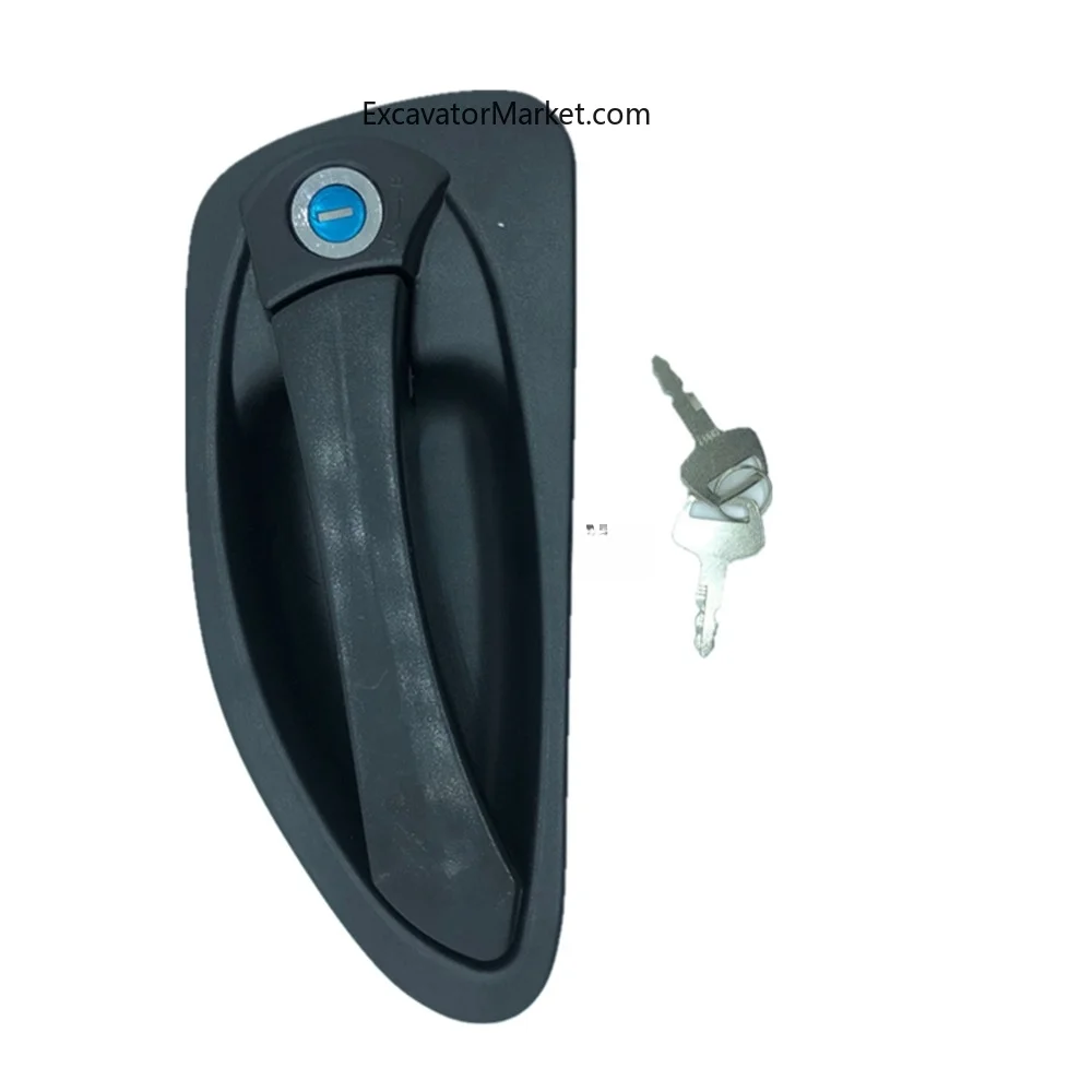 For Hyundai R150-9 215-9 225-9 Excavator Cab door lock assembly inner grip outer handle lock block Excavator Accessories