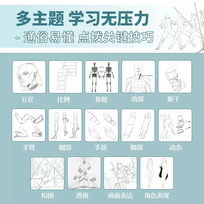 A Basic Tutorial on Human Body Structure Illustration Art Book Dynamic structure Techniques For Human Body Sketching