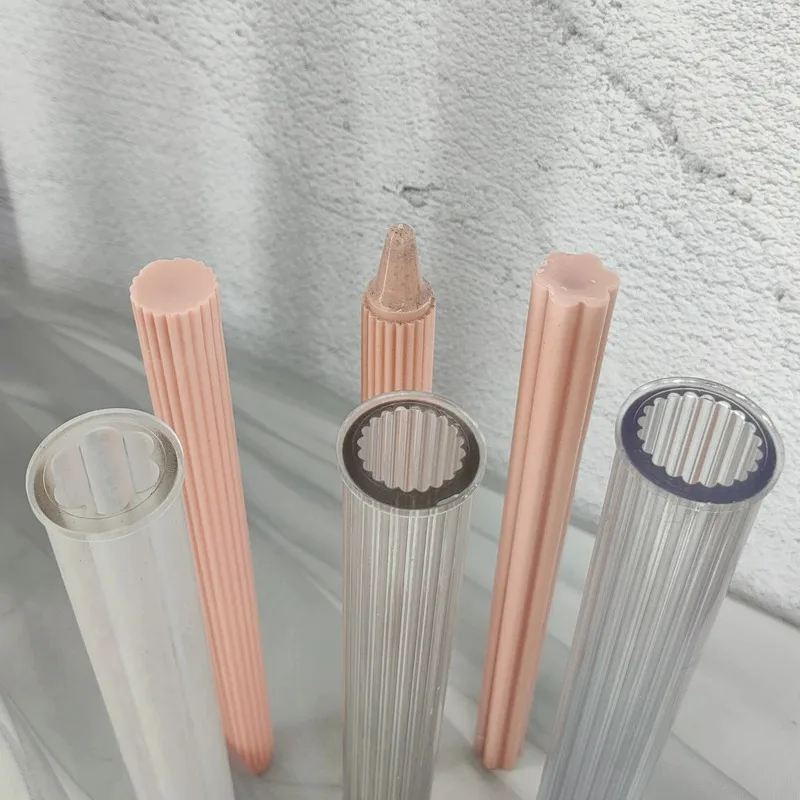 Long Pole Plastic Candle Mold for Handmade DIY Craft Clay Candle Making