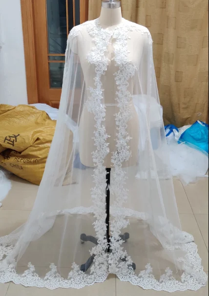 السيدات الدانتيل ملابس خارجية awl رقيقة المعاوضة لوهوين تأثيري غطاء الكتف الاسمية جمع الأبيض طبقة واحدة وزن الريشة #3