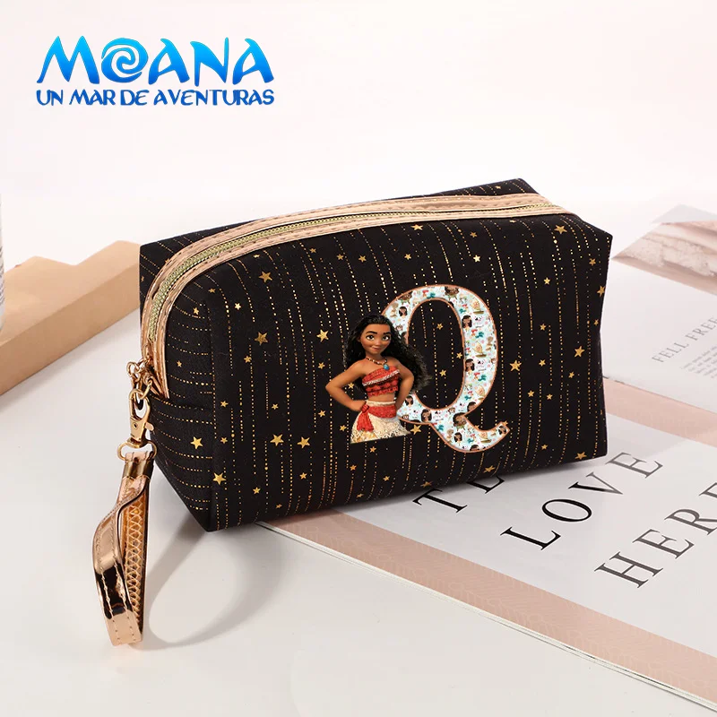 Moana Cosmetic Bag Waterproof Solid Color Makeup Pouch Travel Portable Wash Toiletry Storage Organizer Purse Beauty Cases Gifts