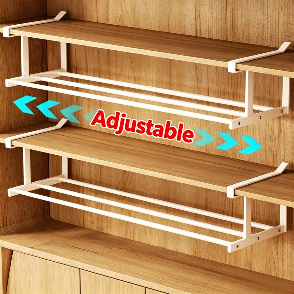 Creative Hanging Scalable Shoe Rack Home Storage Cabinet Retractable Layered Partition Storage Rack Saving Space