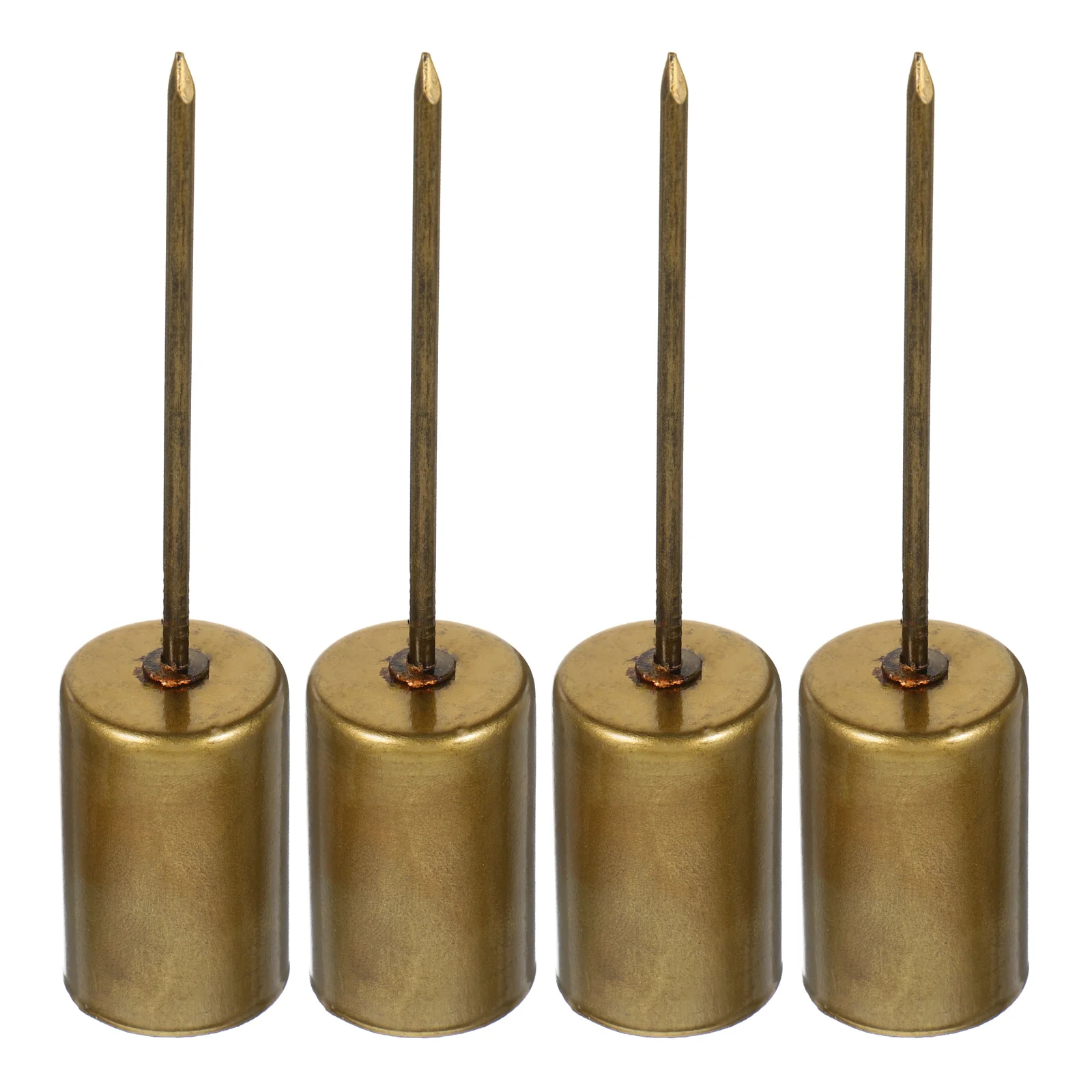 

4Pcs Iron Cup with Spike Secure Taper Holder for Christmas Decor Festival Table Centerpiece Use Taper Holders
